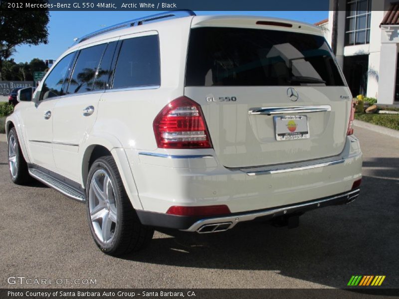 Arctic White / Black 2012 Mercedes-Benz GL 550 4Matic