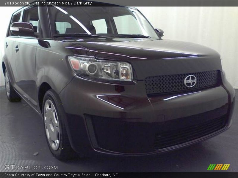 Sizzling Crimson Mica / Dark Gray 2010 Scion xB