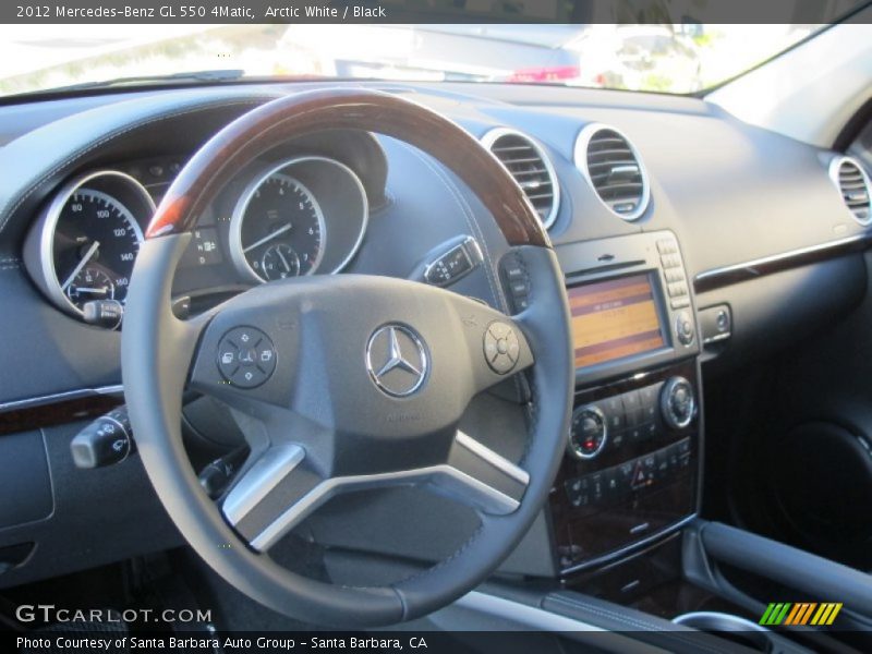 Arctic White / Black 2012 Mercedes-Benz GL 550 4Matic