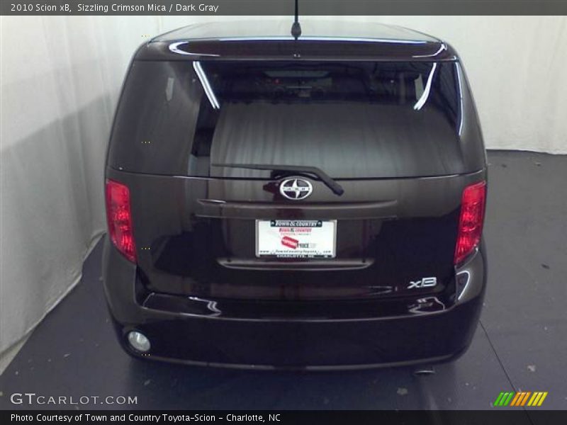 Sizzling Crimson Mica / Dark Gray 2010 Scion xB