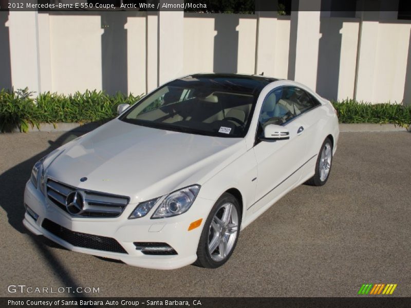 Arctic White / Almond/Mocha 2012 Mercedes-Benz E 550 Coupe