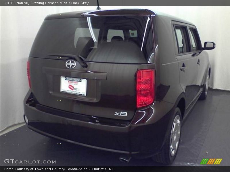 Sizzling Crimson Mica / Dark Gray 2010 Scion xB
