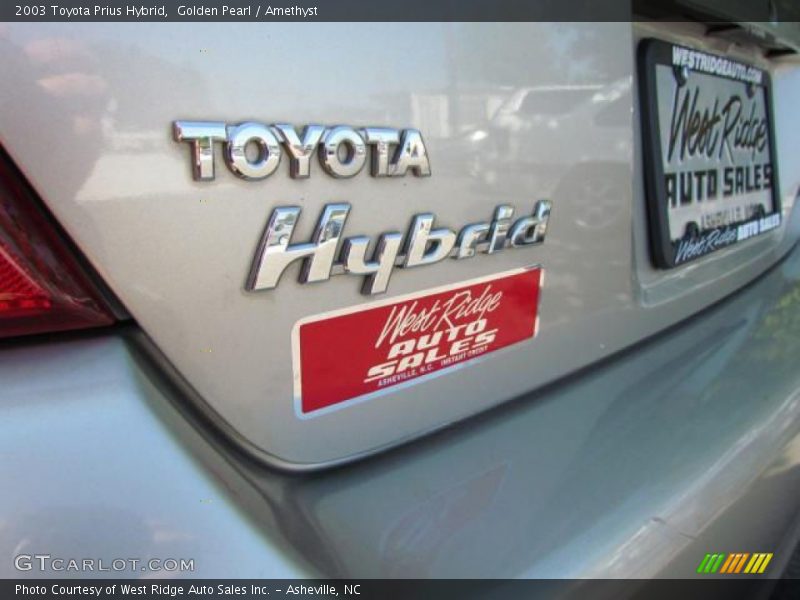 Golden Pearl / Amethyst 2003 Toyota Prius Hybrid