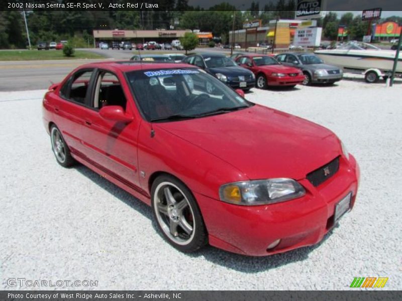 Aztec Red / Lava 2002 Nissan Sentra SE-R Spec V