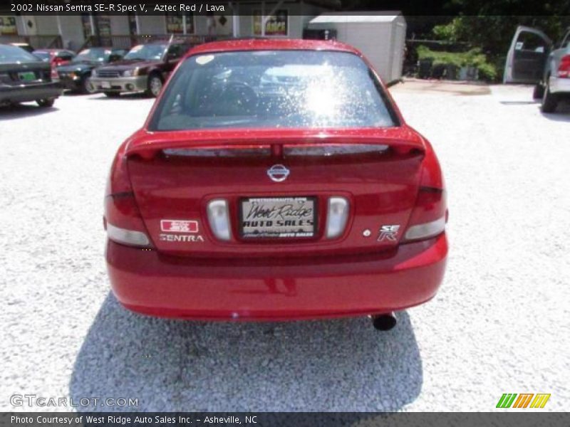 Aztec Red / Lava 2002 Nissan Sentra SE-R Spec V
