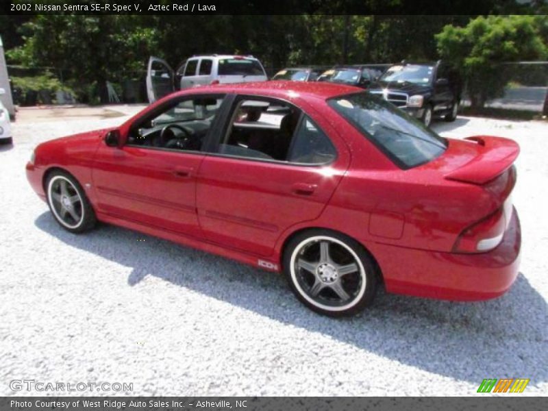 Aztec Red / Lava 2002 Nissan Sentra SE-R Spec V