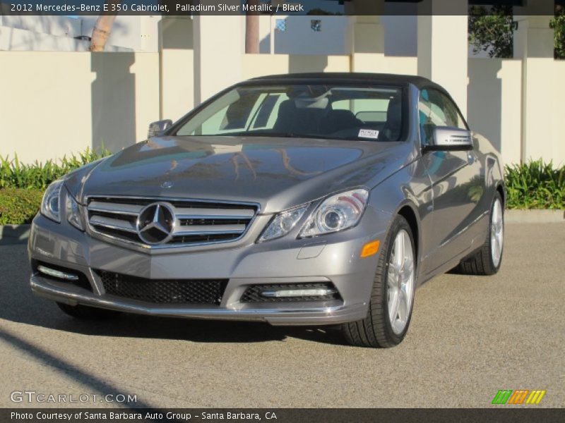 Palladium Silver Metallic / Black 2012 Mercedes-Benz E 350 Cabriolet