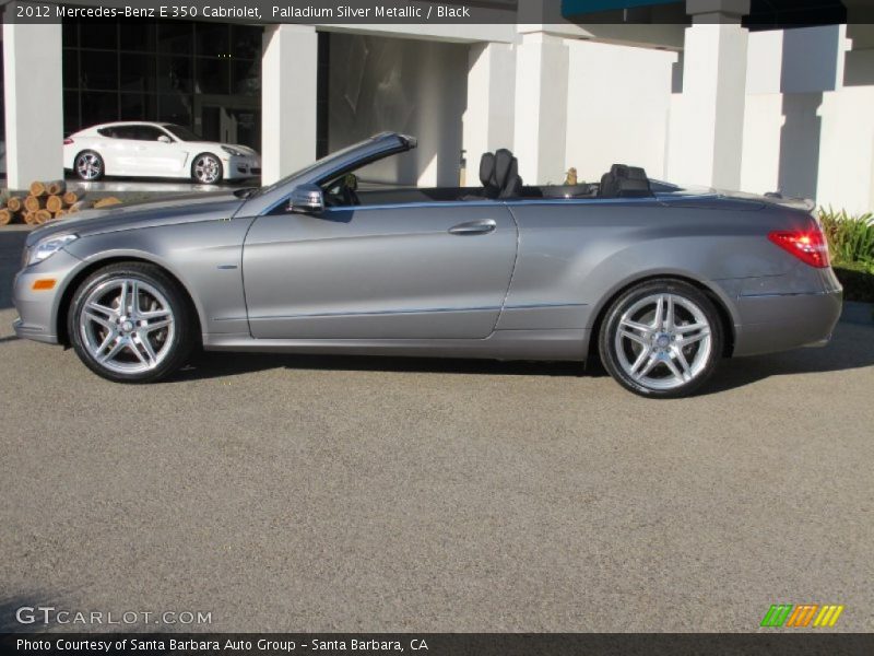 Palladium Silver Metallic / Black 2012 Mercedes-Benz E 350 Cabriolet