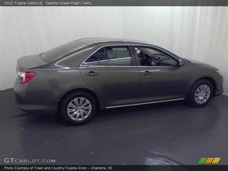 Cypress Green Pearl / Ivory 2012 Toyota Camry LE