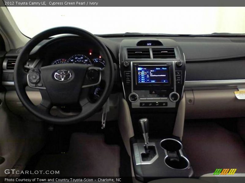 Cypress Green Pearl / Ivory 2012 Toyota Camry LE