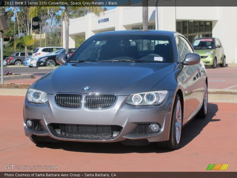 Space Grey Metallic / Black 2012 BMW 3 Series 335i Convertible