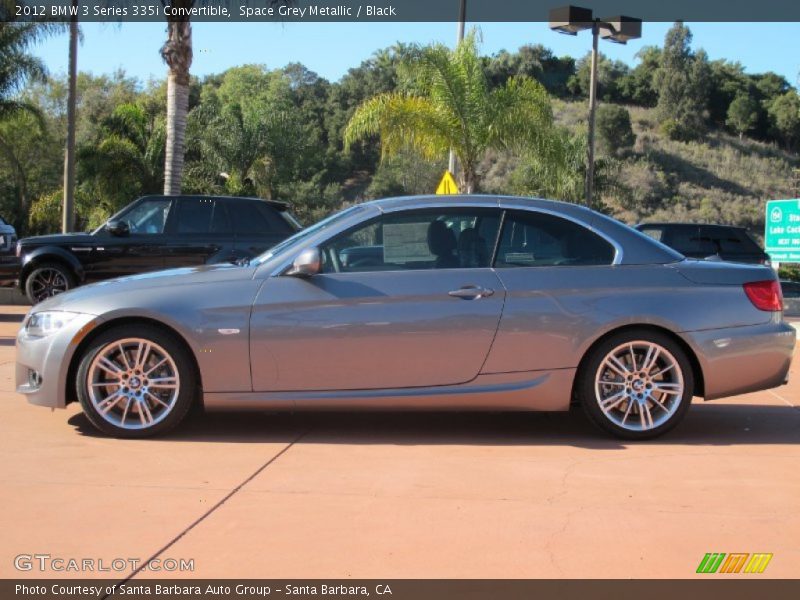 Space Grey Metallic / Black 2012 BMW 3 Series 335i Convertible