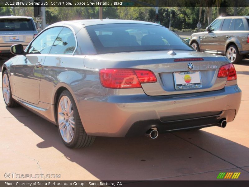 Space Grey Metallic / Black 2012 BMW 3 Series 335i Convertible