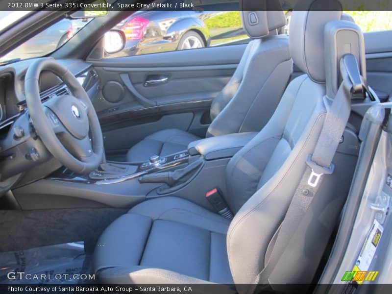 Space Grey Metallic / Black 2012 BMW 3 Series 335i Convertible