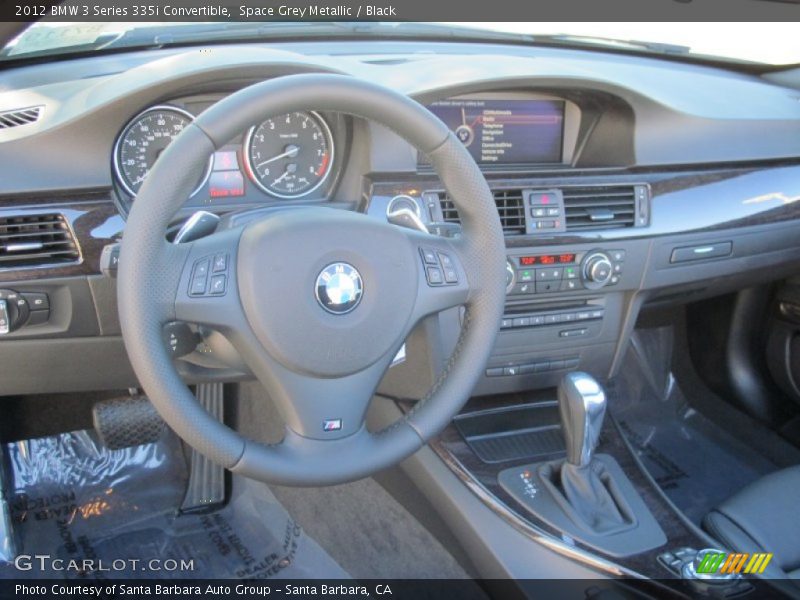 Space Grey Metallic / Black 2012 BMW 3 Series 335i Convertible