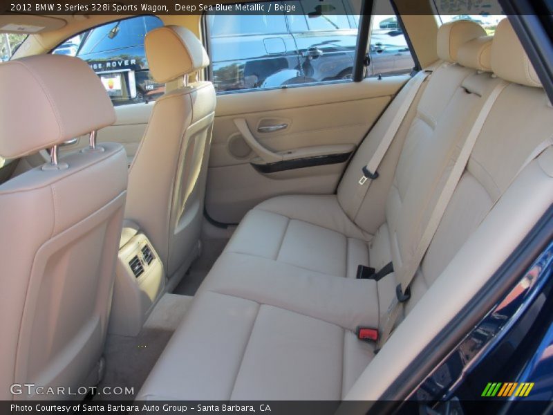 Deep Sea Blue Metallic / Beige 2012 BMW 3 Series 328i Sports Wagon