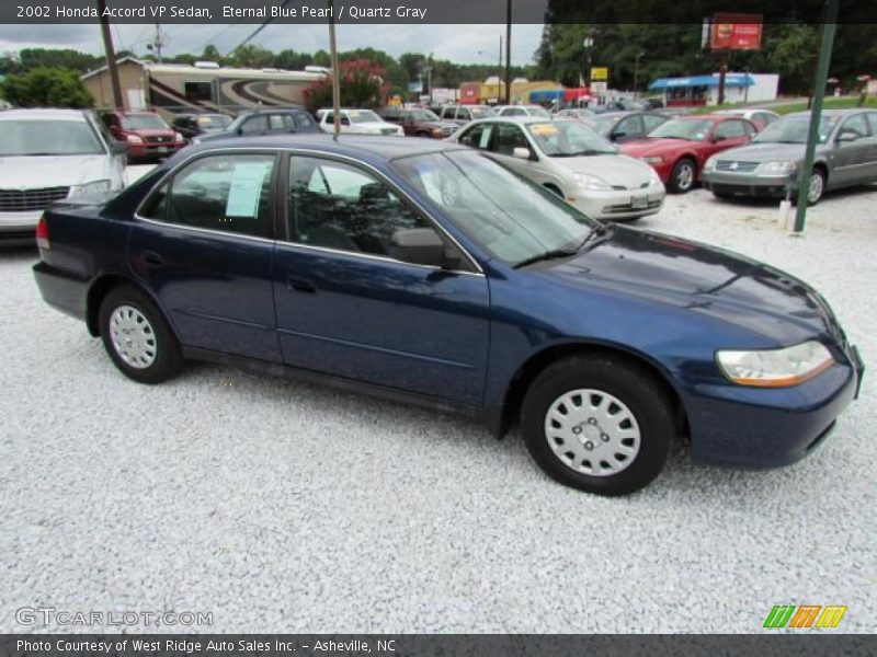 Eternal Blue Pearl / Quartz Gray 2002 Honda Accord VP Sedan