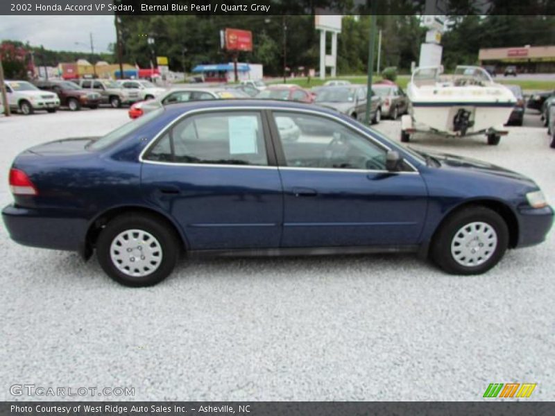 Eternal Blue Pearl / Quartz Gray 2002 Honda Accord VP Sedan