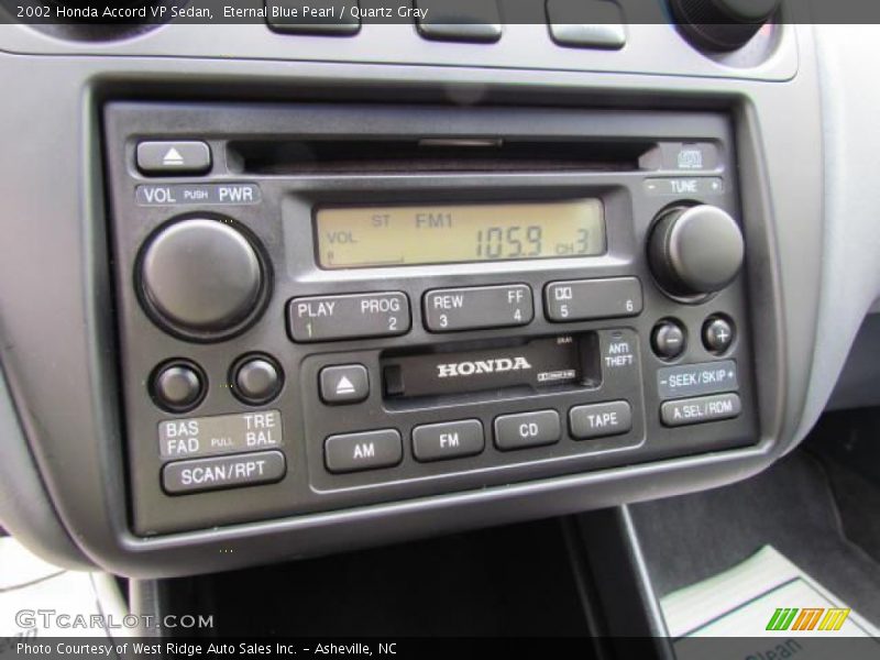 Audio System of 2002 Accord VP Sedan