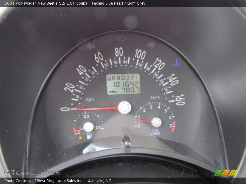 Techno Blue Pearl / Light Grey 2001 Volkswagen New Beetle GLS 1.8T Coupe