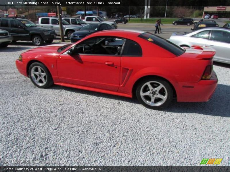 Performance Red / Dark Charcoal 2001 Ford Mustang Cobra Coupe