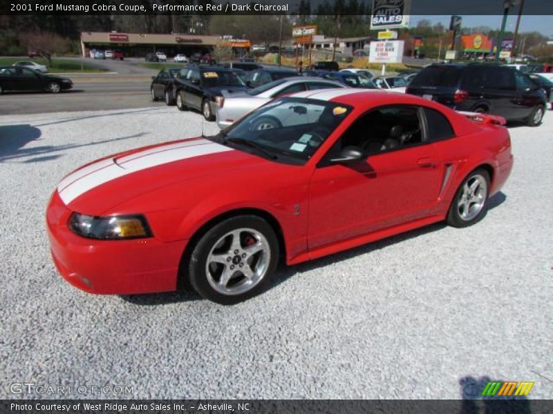 Performance Red / Dark Charcoal 2001 Ford Mustang Cobra Coupe