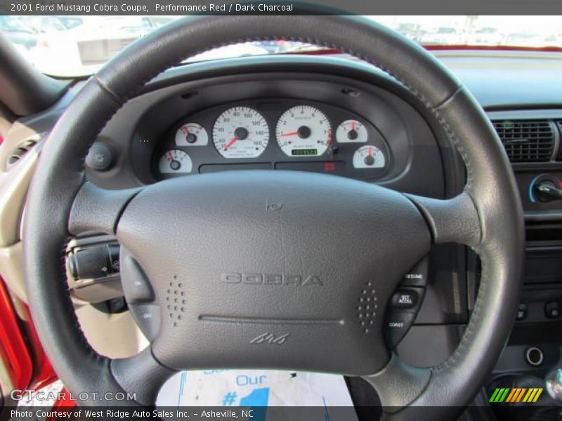 Performance Red / Dark Charcoal 2001 Ford Mustang Cobra Coupe