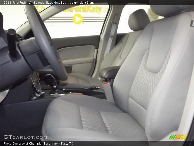 Tuxedo Black Metallic / Medium Light Stone 2012 Ford Fusion S