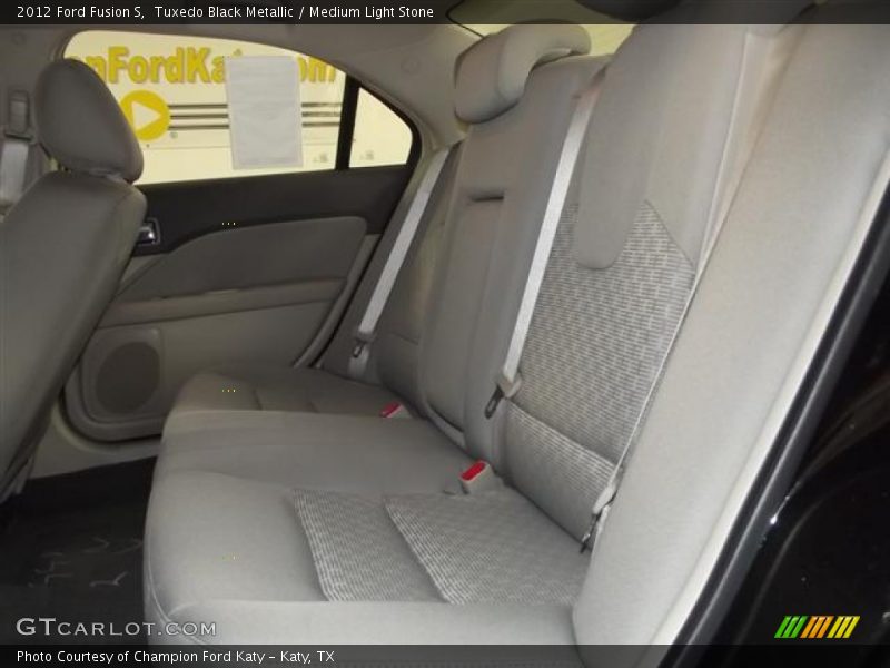 Tuxedo Black Metallic / Medium Light Stone 2012 Ford Fusion S