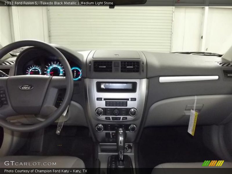 Tuxedo Black Metallic / Medium Light Stone 2012 Ford Fusion S