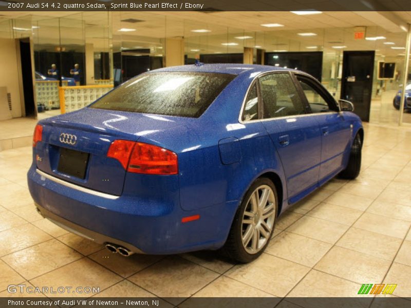 Sprint Blue Pearl Effect / Ebony 2007 Audi S4 4.2 quattro Sedan