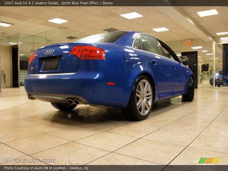 Sprint Blue Pearl Effect / Ebony 2007 Audi S4 4.2 quattro Sedan