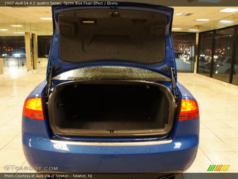 Sprint Blue Pearl Effect / Ebony 2007 Audi S4 4.2 quattro Sedan