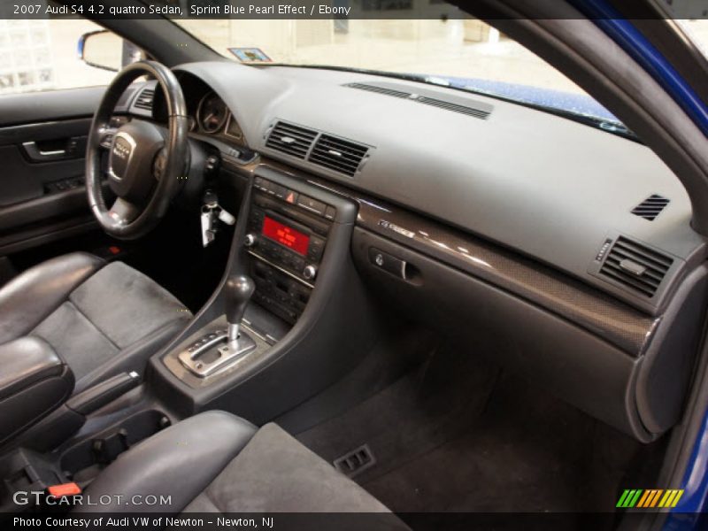 Sprint Blue Pearl Effect / Ebony 2007 Audi S4 4.2 quattro Sedan