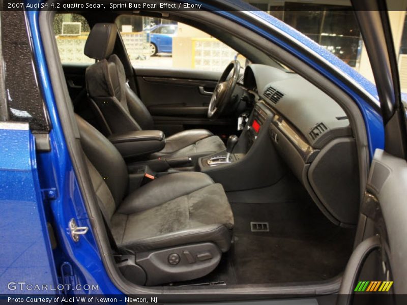 Sprint Blue Pearl Effect / Ebony 2007 Audi S4 4.2 quattro Sedan