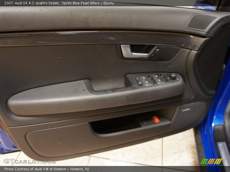 Sprint Blue Pearl Effect / Ebony 2007 Audi S4 4.2 quattro Sedan