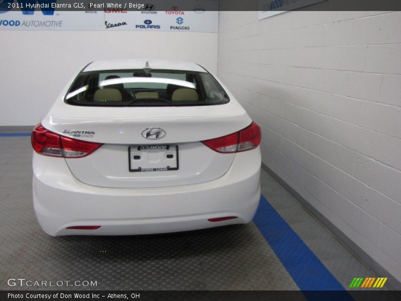 Pearl White / Beige 2011 Hyundai Elantra GLS