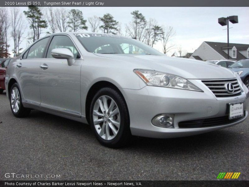 Tungsten Silver Pearl / Light Gray 2010 Lexus ES 350