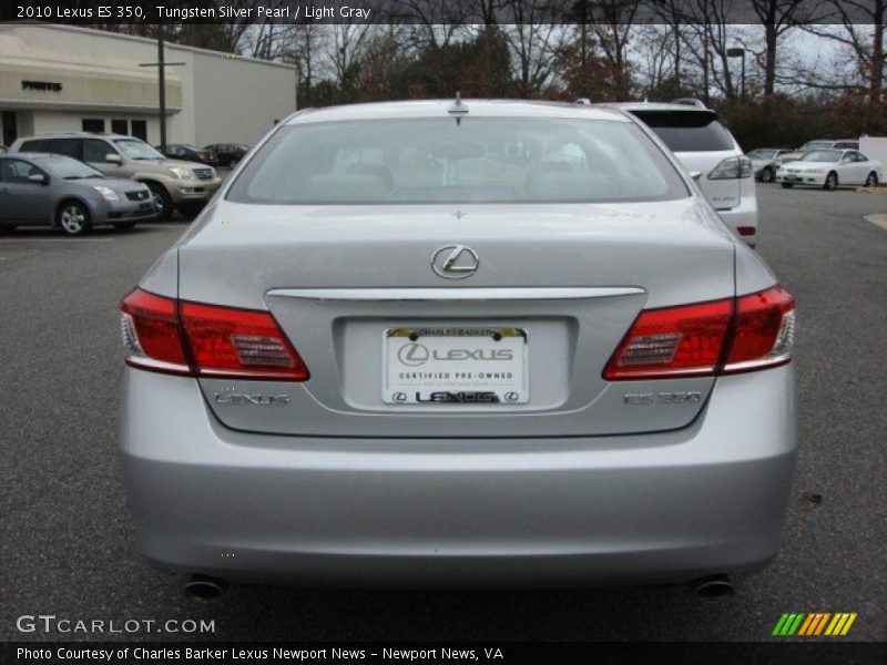 Tungsten Silver Pearl / Light Gray 2010 Lexus ES 350