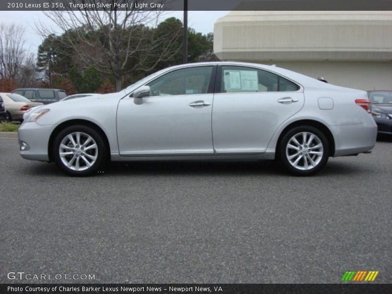 Tungsten Silver Pearl / Light Gray 2010 Lexus ES 350