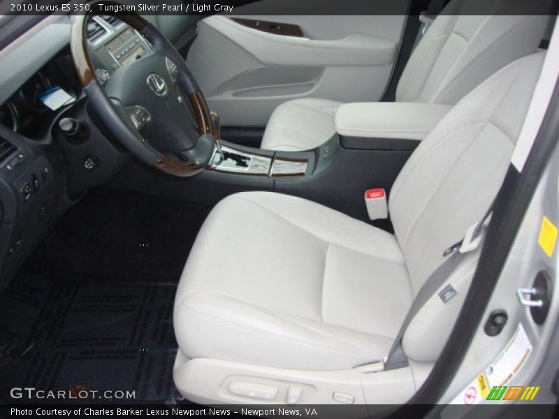 Tungsten Silver Pearl / Light Gray 2010 Lexus ES 350