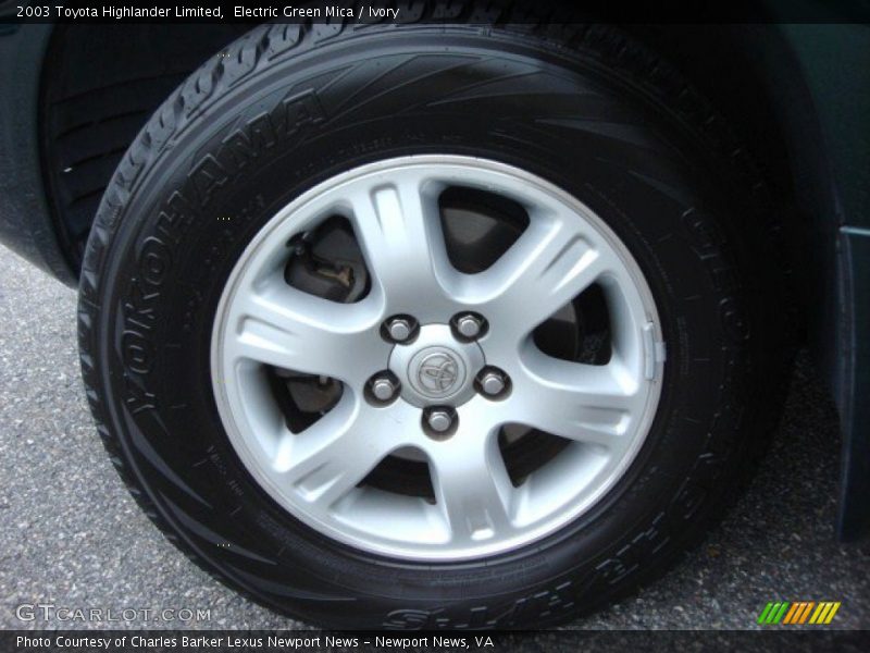 Electric Green Mica / Ivory 2003 Toyota Highlander Limited