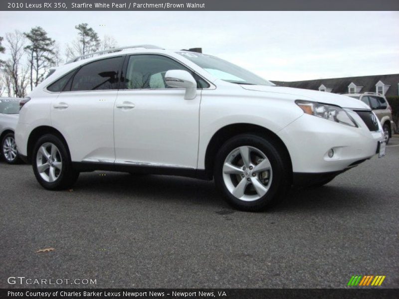 Starfire White Pearl / Parchment/Brown Walnut 2010 Lexus RX 350