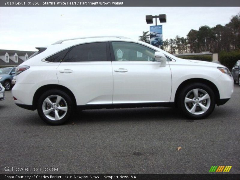 Starfire White Pearl / Parchment/Brown Walnut 2010 Lexus RX 350