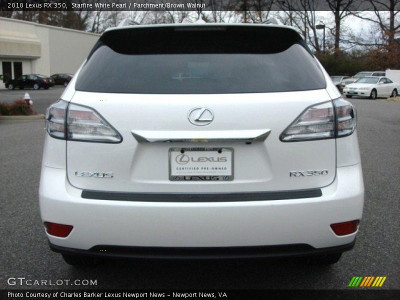 Starfire White Pearl / Parchment/Brown Walnut 2010 Lexus RX 350