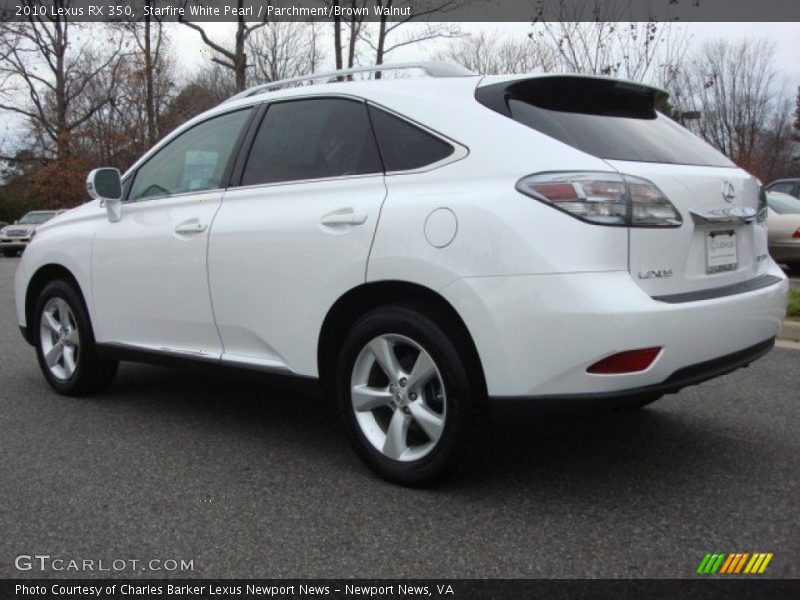Starfire White Pearl / Parchment/Brown Walnut 2010 Lexus RX 350