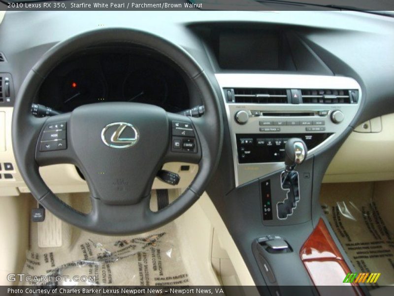 Starfire White Pearl / Parchment/Brown Walnut 2010 Lexus RX 350