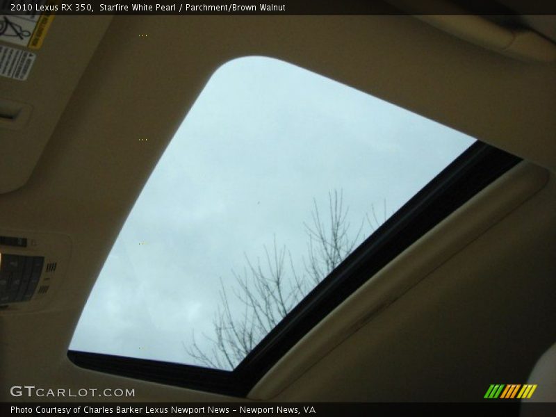 Starfire White Pearl / Parchment/Brown Walnut 2010 Lexus RX 350