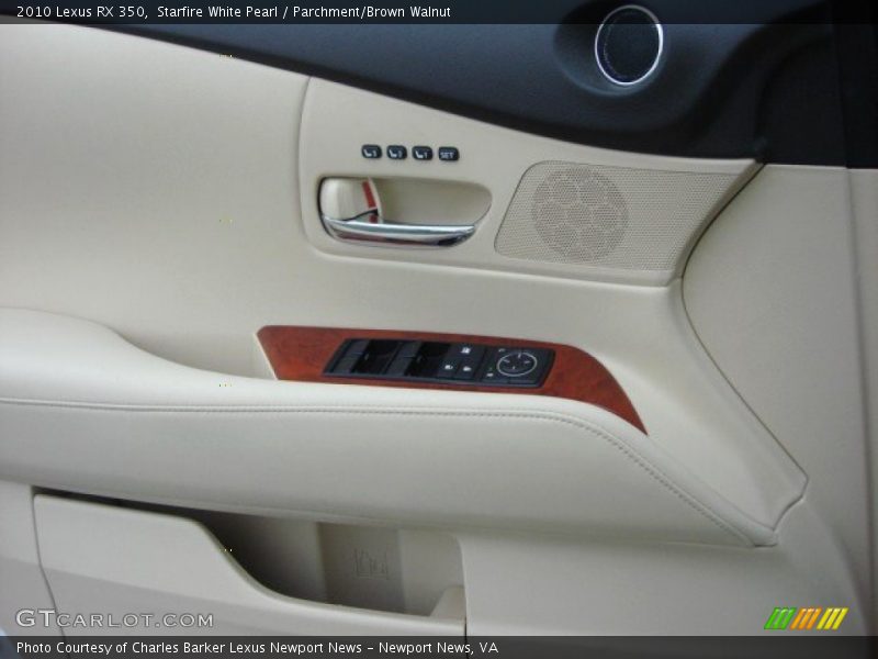 Starfire White Pearl / Parchment/Brown Walnut 2010 Lexus RX 350
