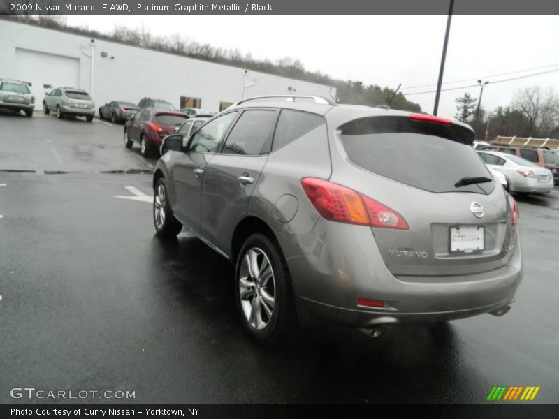 Platinum Graphite Metallic / Black 2009 Nissan Murano LE AWD